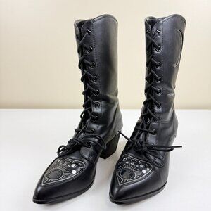 EUC Strange Cvlt Lace Up Sprint Boots